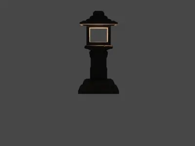 TORO - traditional japanese lantern Free low-poly 3D model
