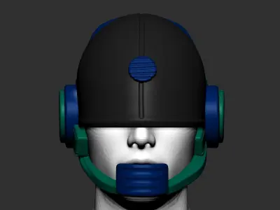 High quality scifi helmet high poly sculpt 3d printable ver 3 3D model