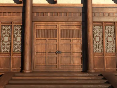 Asian Japanese Realistic Building 3D model