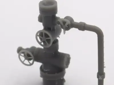 HO Oil well valve train model  3D print model