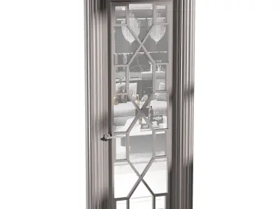Modern entrance door 45 3D model