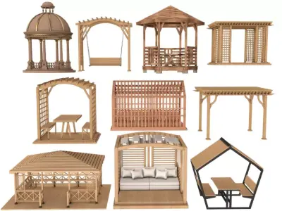 pergola collection 3D model