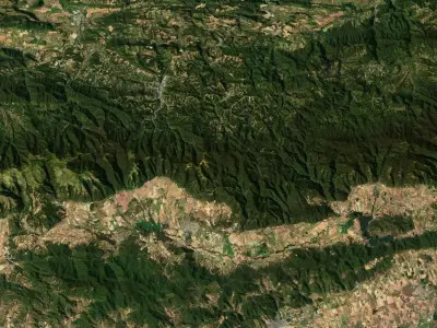Bulgaria Terrain 3D Map 3D model