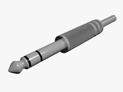 Plug Jack 14 633 Stereo 3D model
