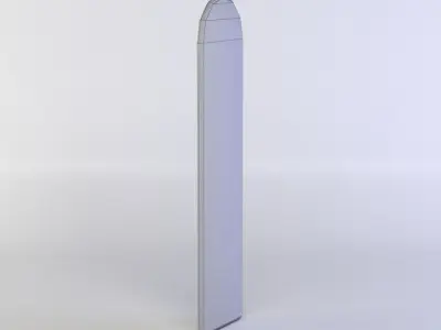 Window tall tower Low-poly 3D model