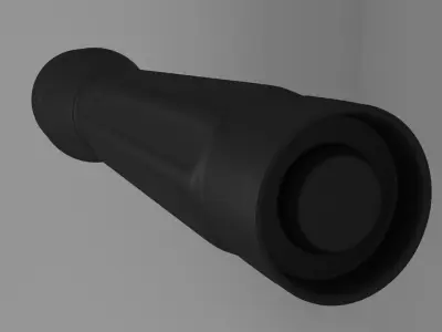 Flashlight telescope 3D model