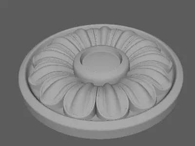 rosette flower 3D model 23