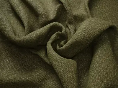 Olive Linen Weave 4K  Texture