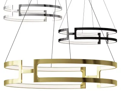 Bettony LED Chandelier 3D model