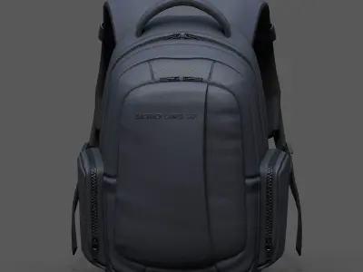 Backpack Camping bag human generic space millitary fantasy  Low-poly 3D model