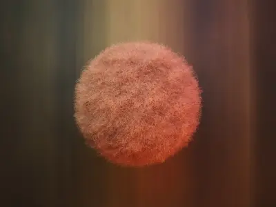 Furball and Rug hair particles Free 3D model