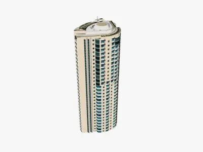 Admiralty Towers I Low-poly 3D model