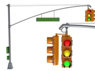 Traffic Lights 3D model