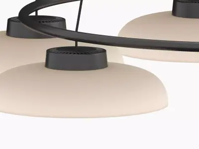 Devorm Straight Ring  Dome Pendant Lamps 3D model