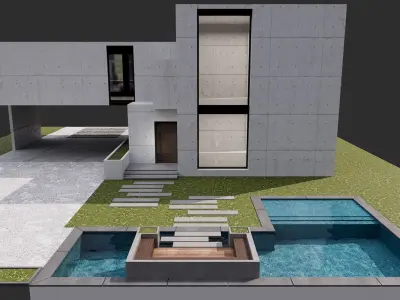 MODERN HOUSE NO14 A 3D model