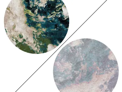 Round Rug Set 101 3D model