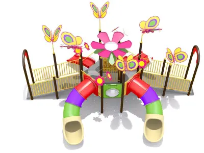 Flora Butterfly Playground 3D model