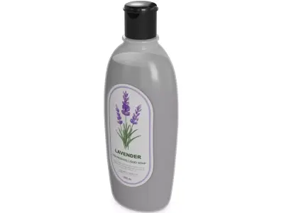 Washing up liquids Lavender Scented Dishwashing Liquid Low-poly 3D model