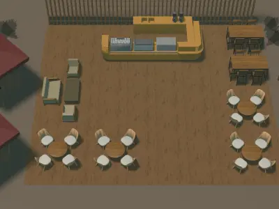 2022 Cafe-001 3D model