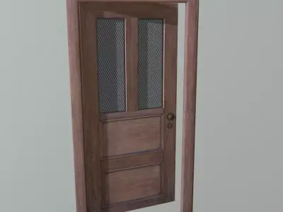 Old Door  Low-poly 3D model
