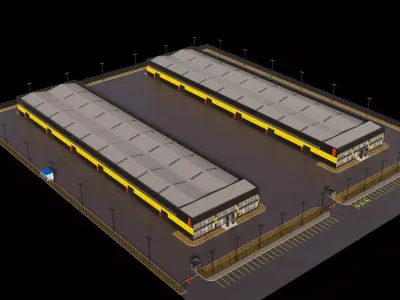Logistic center 3D model