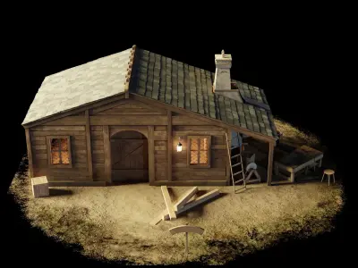 Old Blacksmith House 3D model