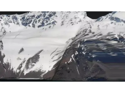 Snow Mountain Lake 3D model