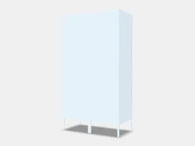 HALLAN Combination with doors Low-poly 3D model