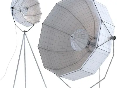 Lamp Hollywood Tripod 3D model