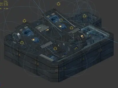 Spacecraft - Ground Small Objects 04 3D model