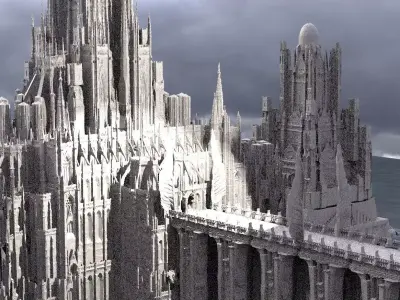 League of legends Halls of power with 6 Bridges  3D model