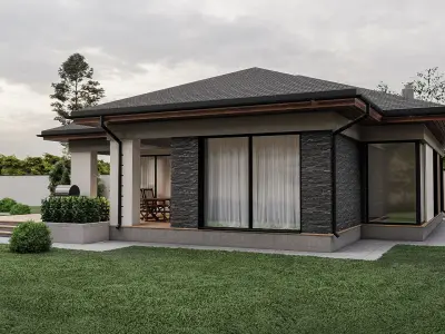 Residential house 3D model get