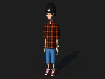 Hip Hop Alien 3D model