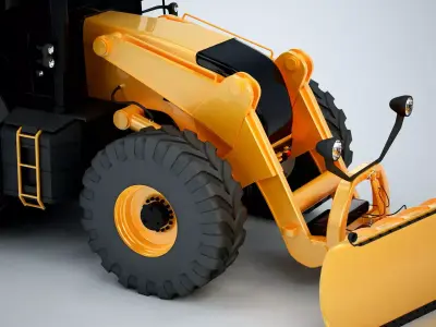 Snowplough Tractor 3D model