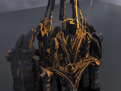 Femorian Ireland tower 3 3D model