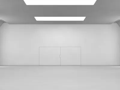 Sci Fi Warehouse 3D model 7