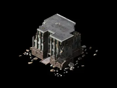 Future World - Ruins 03 3D model