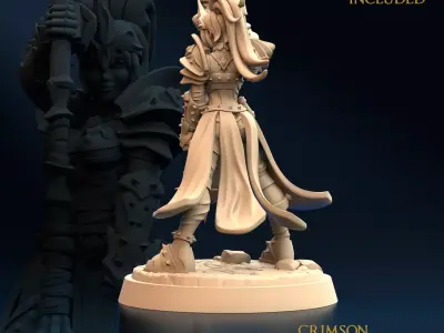 Armored Warrior Crimson Morning Star C 32mm and 75mm 3D print model