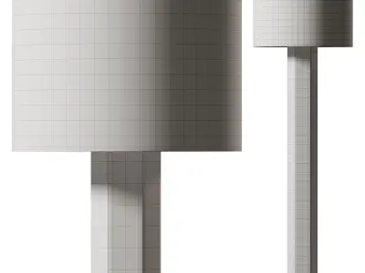 Culver Wood Floor Lamp 3D model