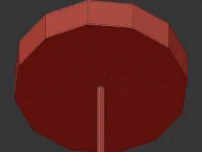 Golden Tear Drop 3D model
