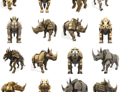 Armored Rhino Sentinel 3D print model