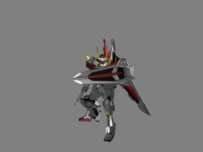Attacker Gundam 6 3D model