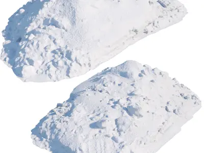 Ultra realistic a Pile of snow 3D model