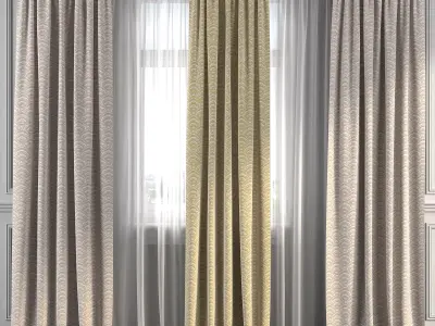 Curtain Set 229 3D model