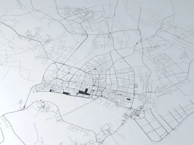 Shantou Road Network and Streets 3D model