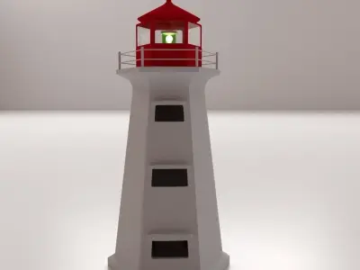 Lighthouse nova scotia 3D model