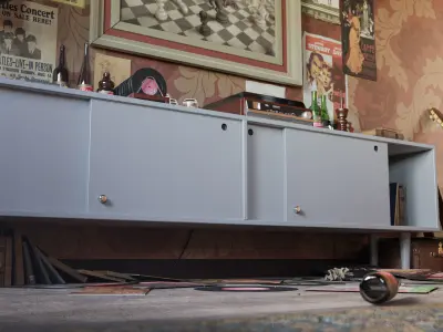 Queens Gambit - Social Scene 3D model