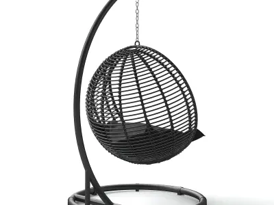 Round Garden Swing 3D model