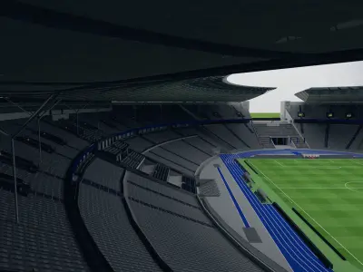 Berliner Olympiastadion -- highly detailed 3D model