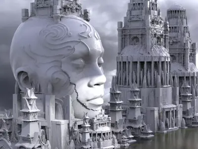 Olmec Ancient City  3D model